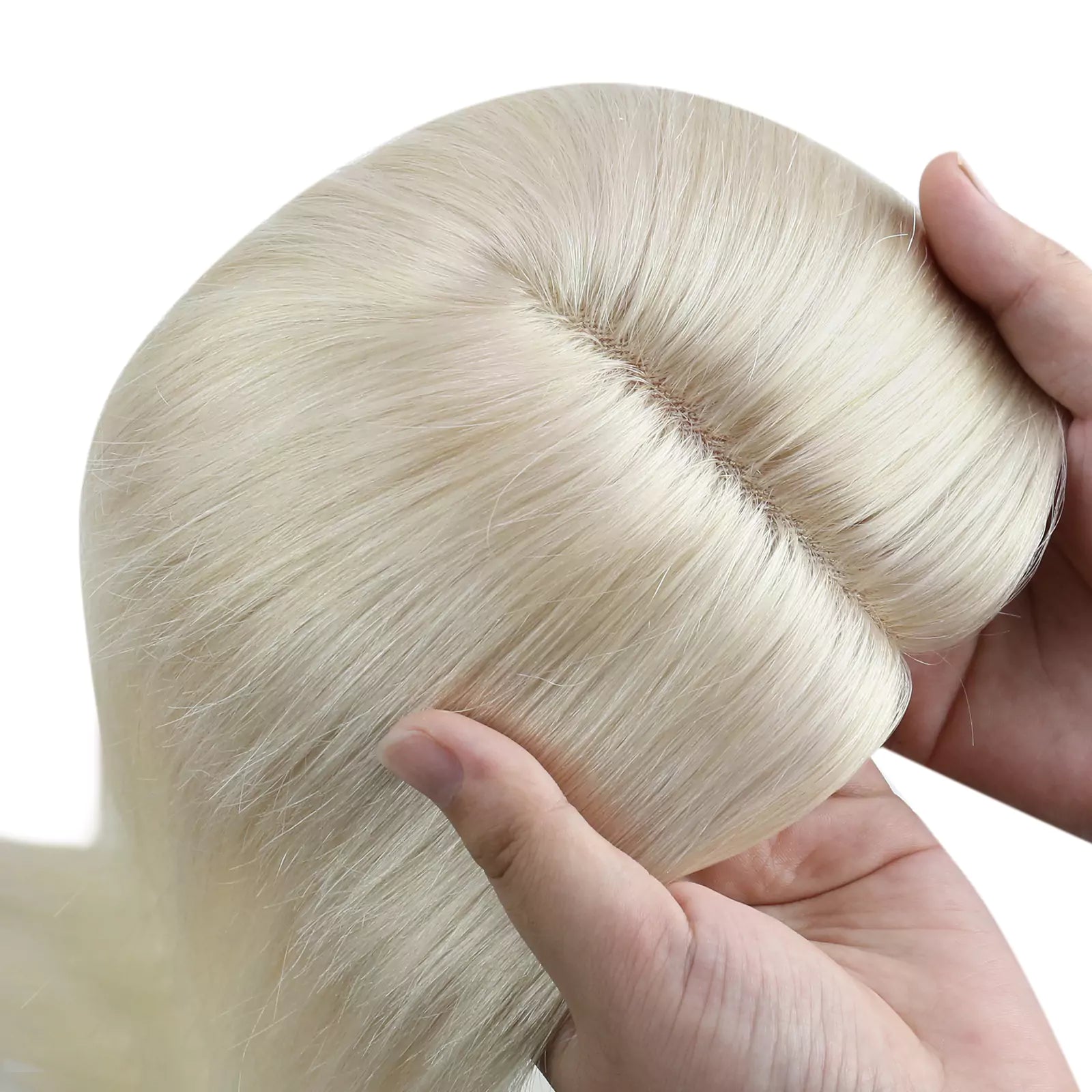 human remy hair pieces blonde hair topper