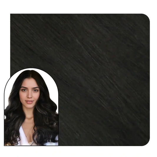 Invisible Seamless Injected Tape in Hair Extensions Virgin hair extension #1B