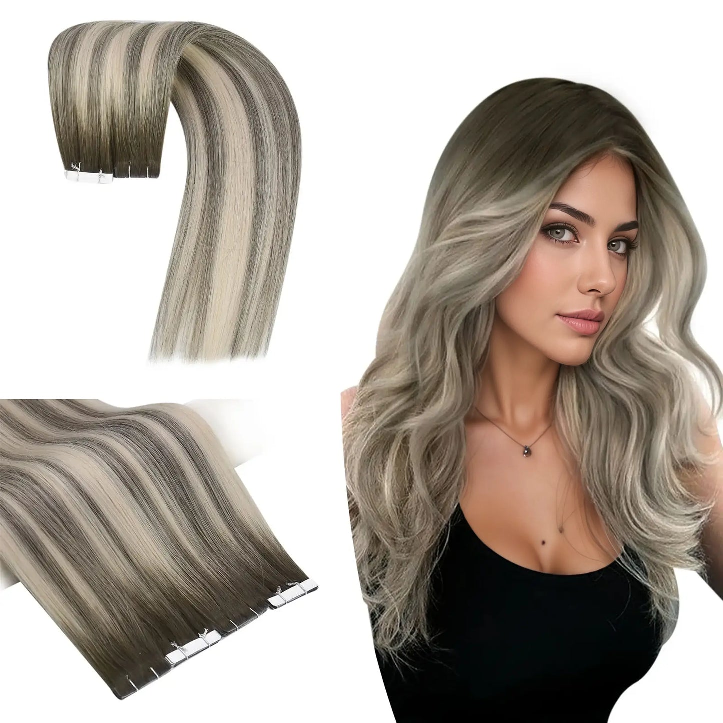 High quality tape hair extensions that last a long time