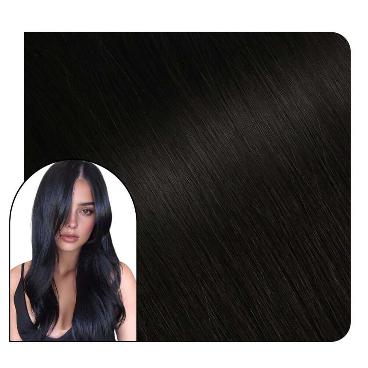 black extensions underneath for women