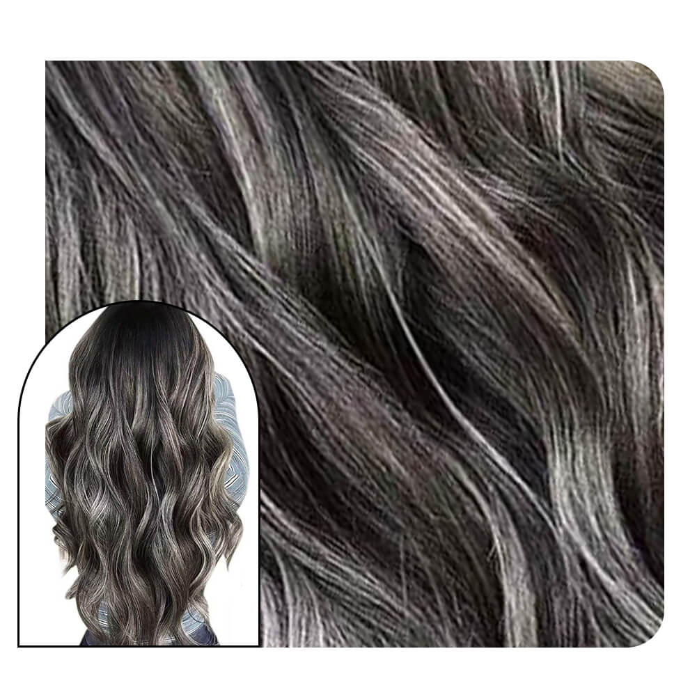 Inject Tape in Hair Extensions Curly Tape In Extension