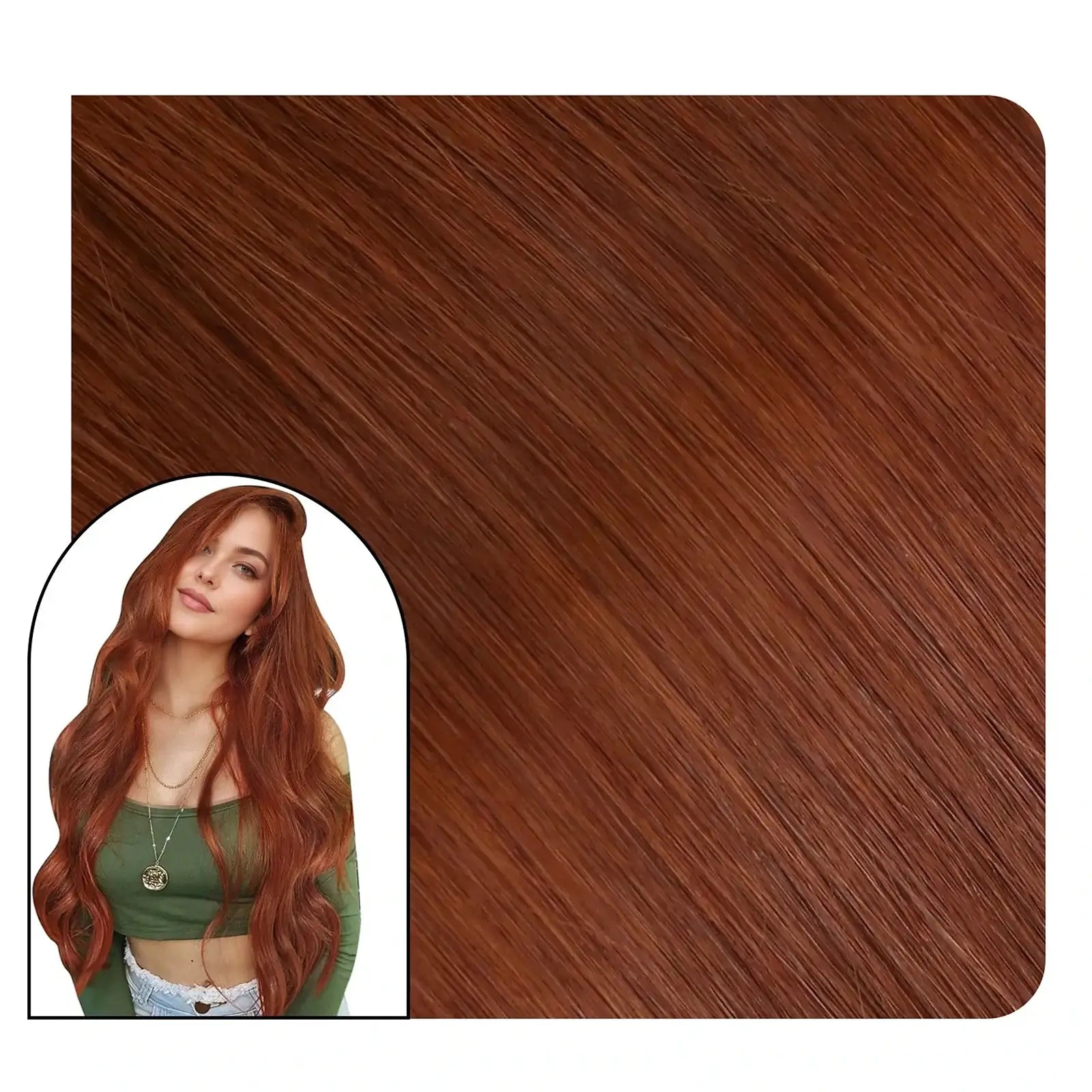 injection tape in hair virgin plus wholesale human hair extensions copper color