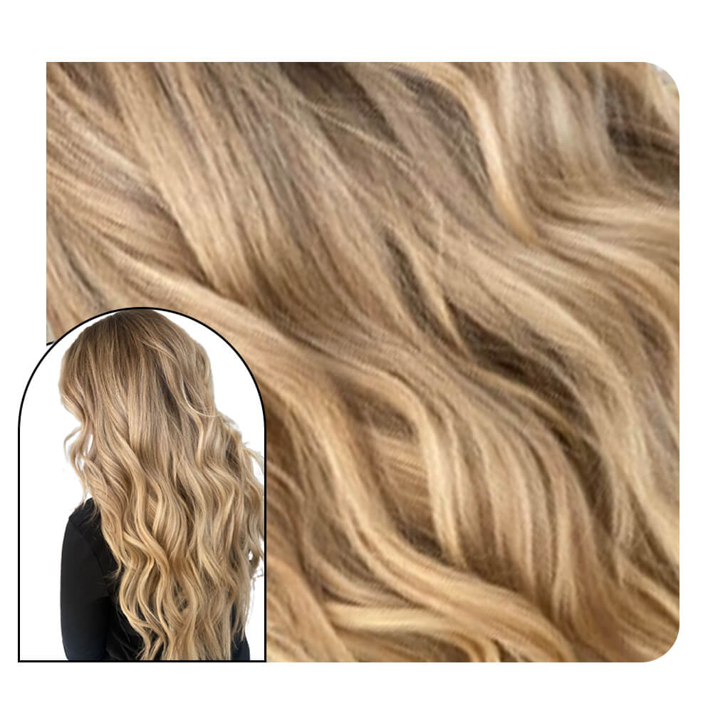 natural wave invisible injection tape in extensions #3/8/22
