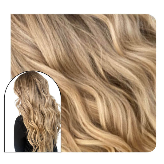 natural wave invisible injection tape in extensions #3/8/22