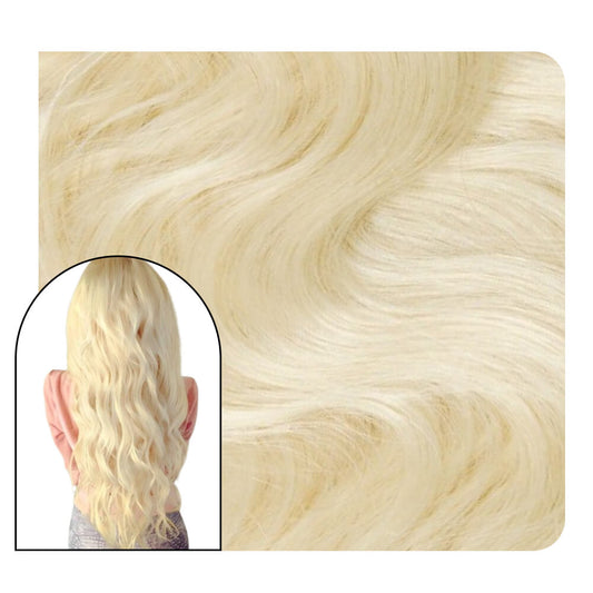 blonde injection tape in hair