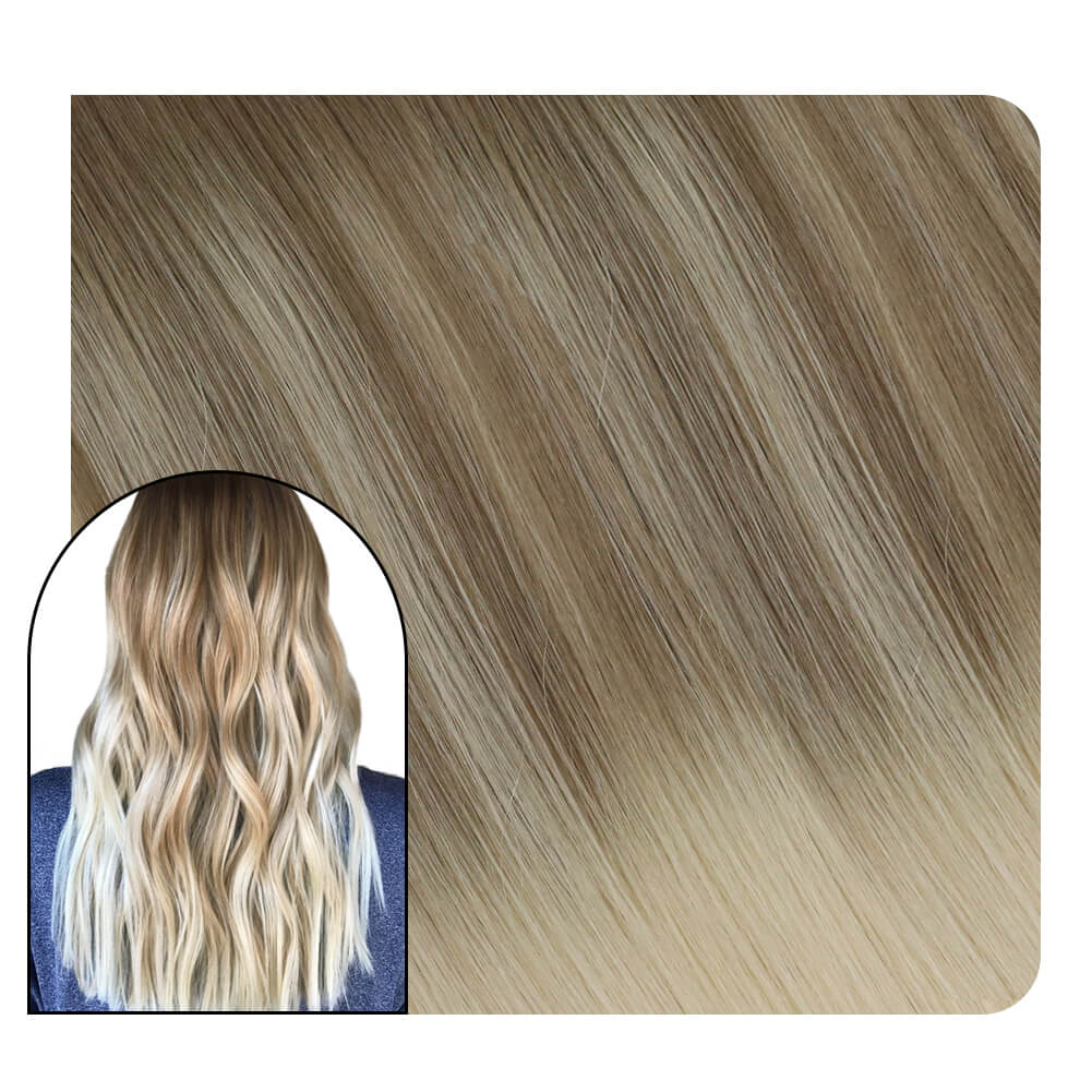 virgin hair weft bundles balayage color