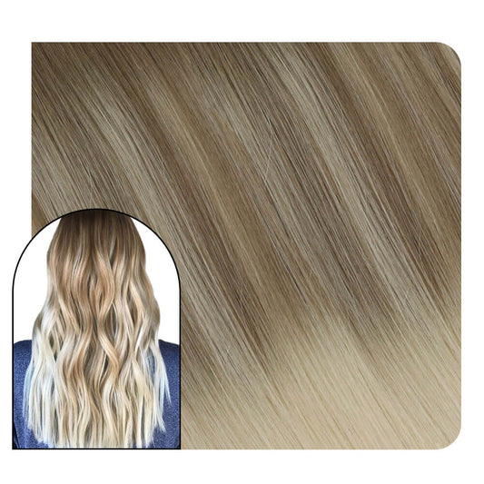 virgin hair weft bundles balayage color