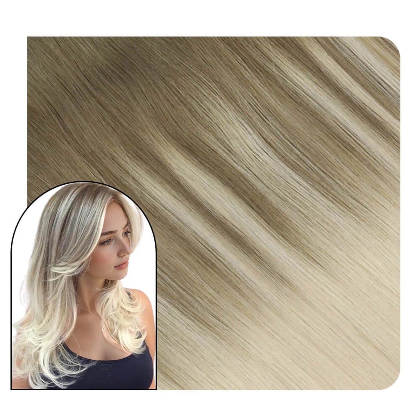 tape in extension placement for short hair