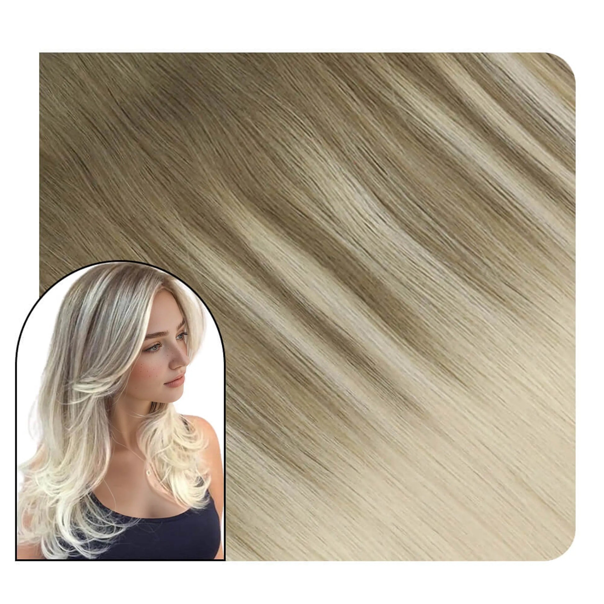 tape in extension placement for short hair