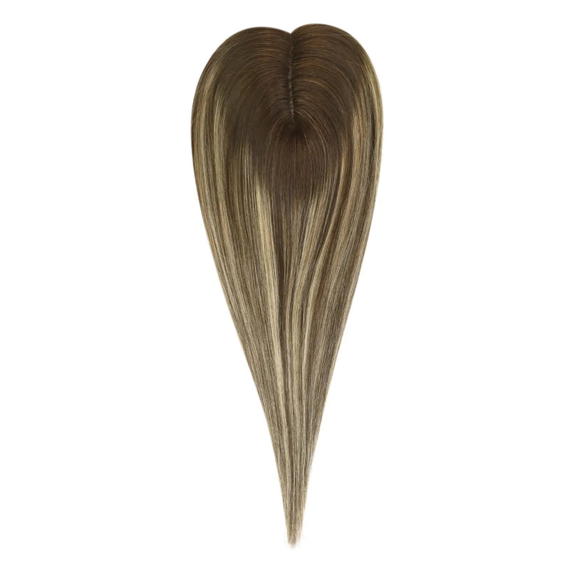 BalayageOmbreBrownBlondeTopperHairpieceforwomen