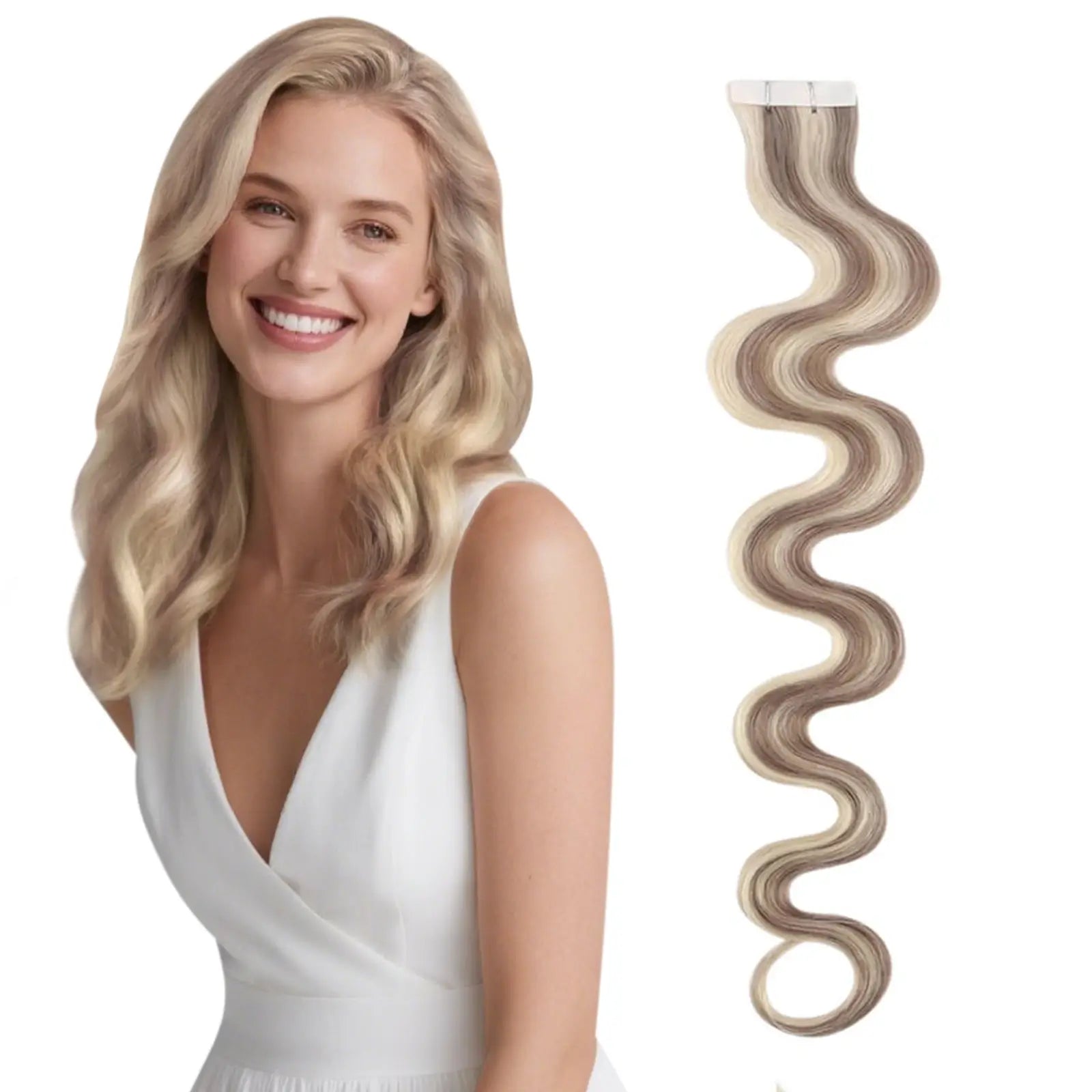 Body Wave Injection Virgin Tape in Extensions