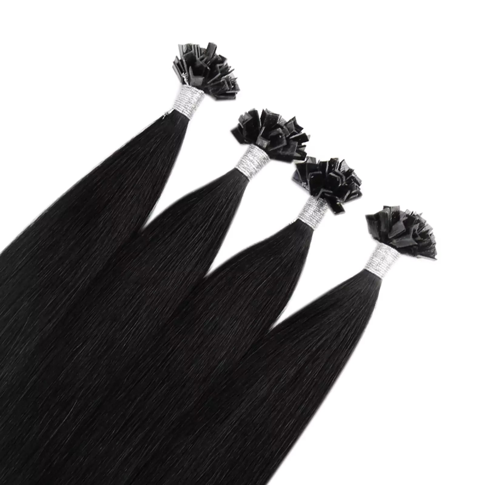 black professional virgin pre bonded keratin hair extensions