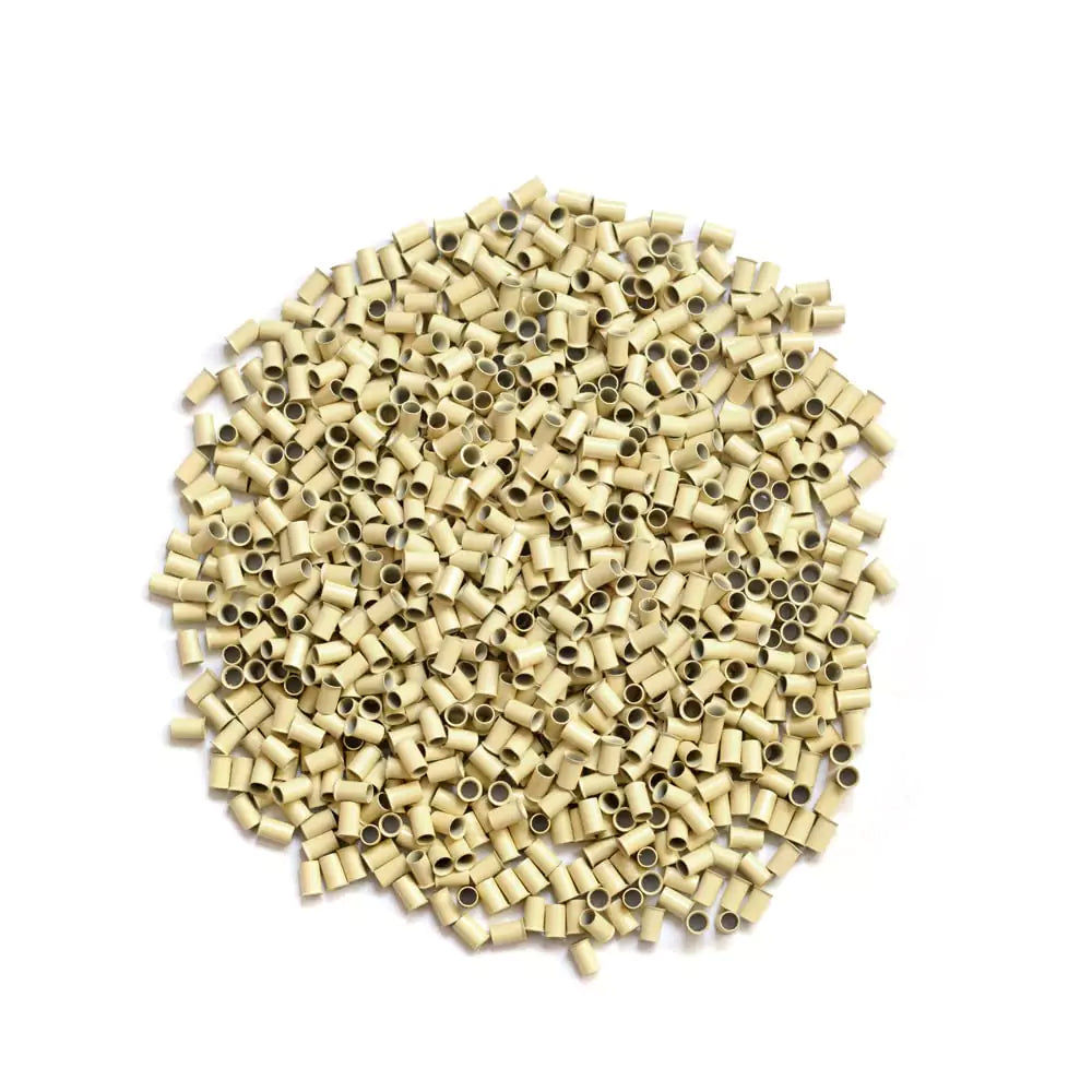 blonde micro beads lock cooper tubes