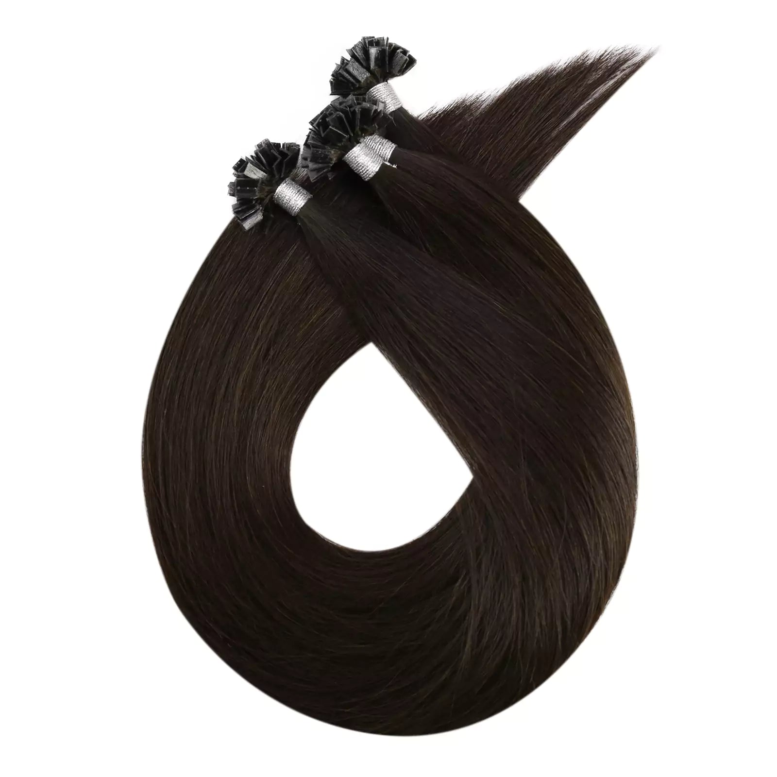 keratin hair extensions k tip hair darkest brown color