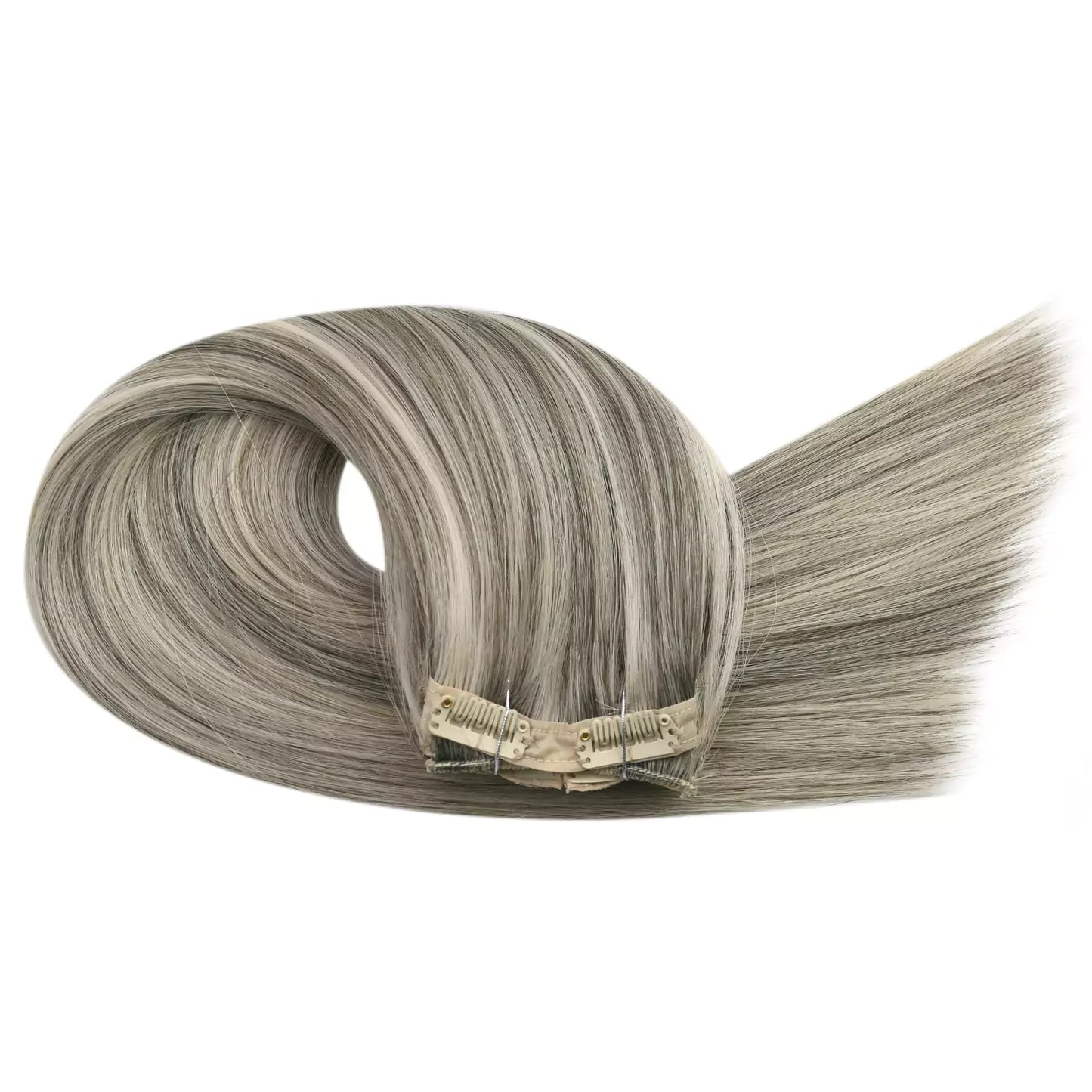 Full Cuticle Clip in Extensions 100% Human Hair Balayage