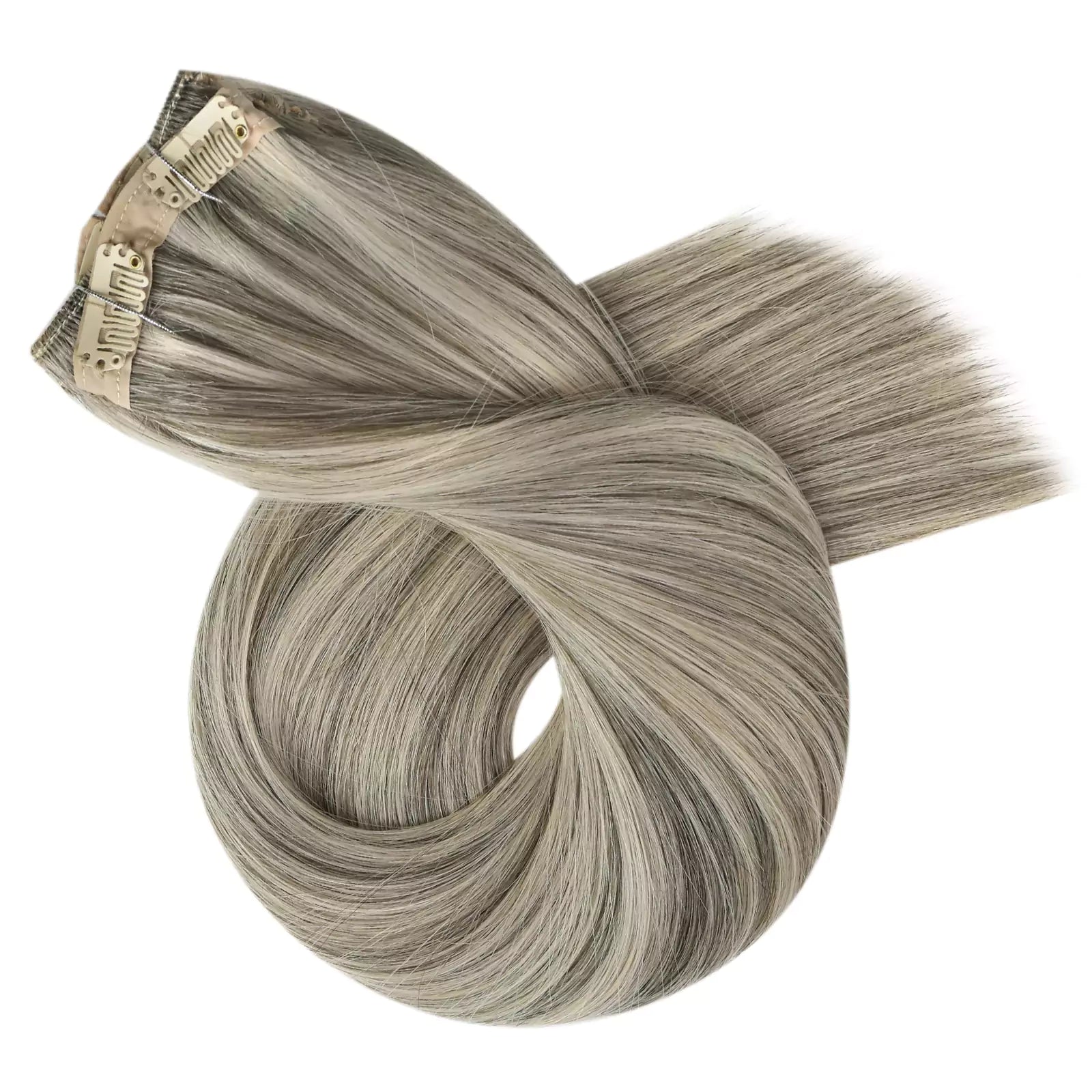 Full Cuticle Clip in Extensions 100% Human Hair Balayage
