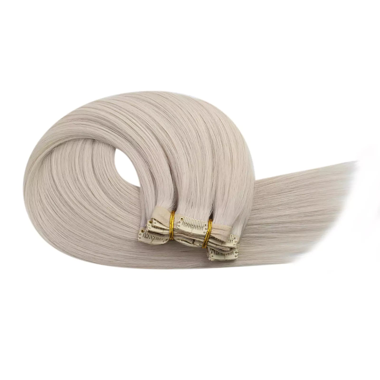 Solid Color Clip in Virgin Hair Extensions