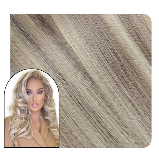 Human Hair Weave Virgin Genius Weft Extensions Highlight