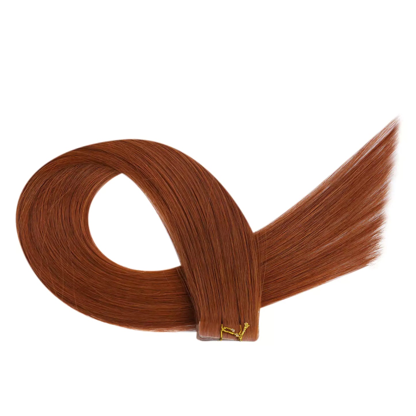 Invisible Tape in Human Hair Extension Virgin Hair Copper Color For Women #33