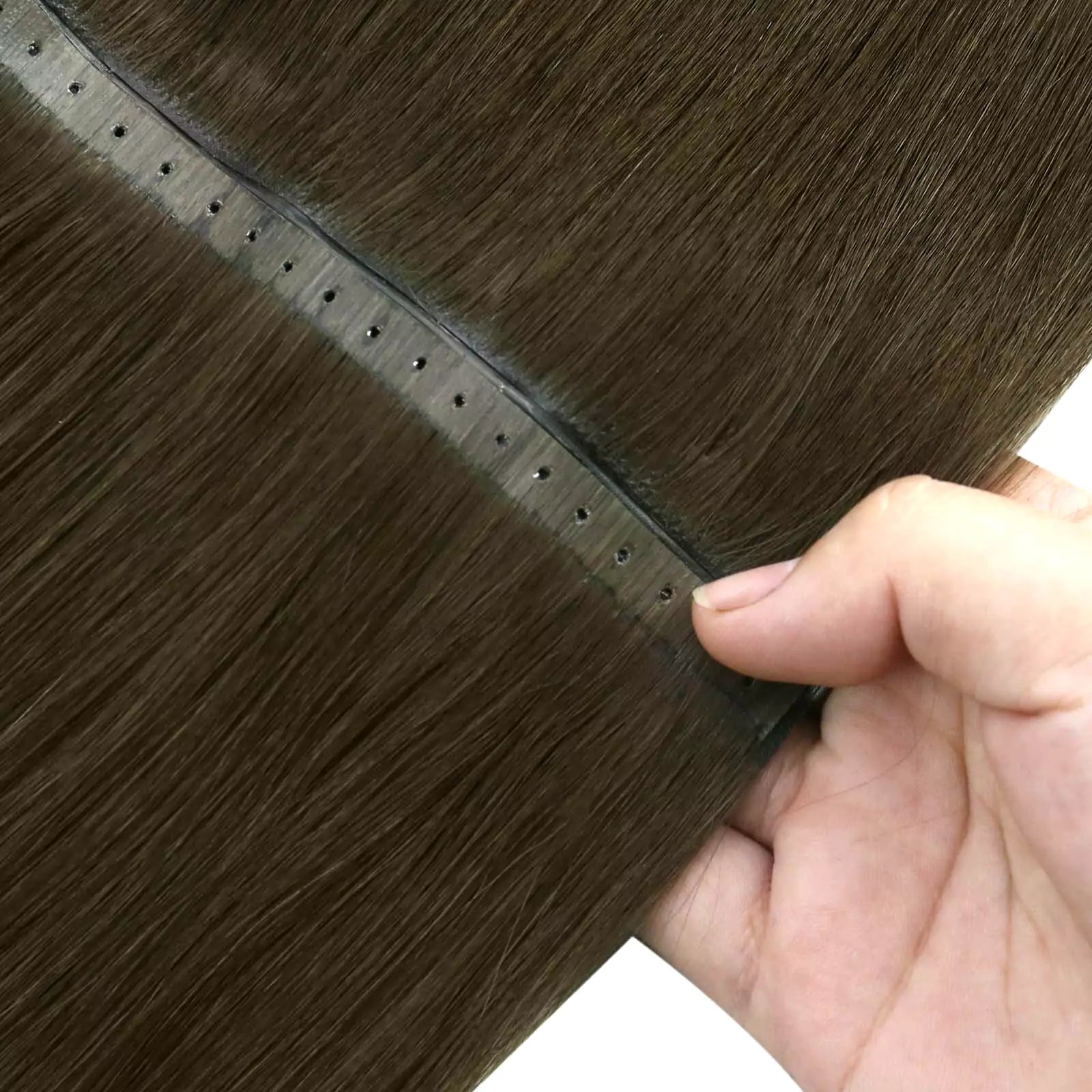 injected human hair extension weft virgin human hair 4