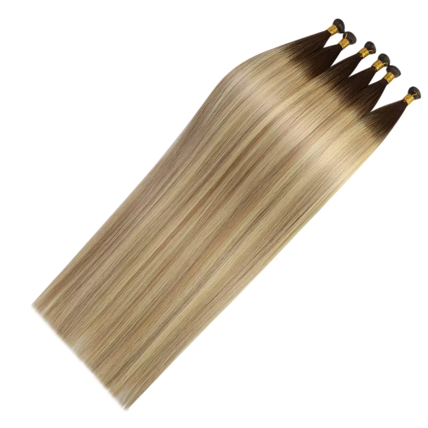 natural virgin human hair weft hybrid weft hair extensions