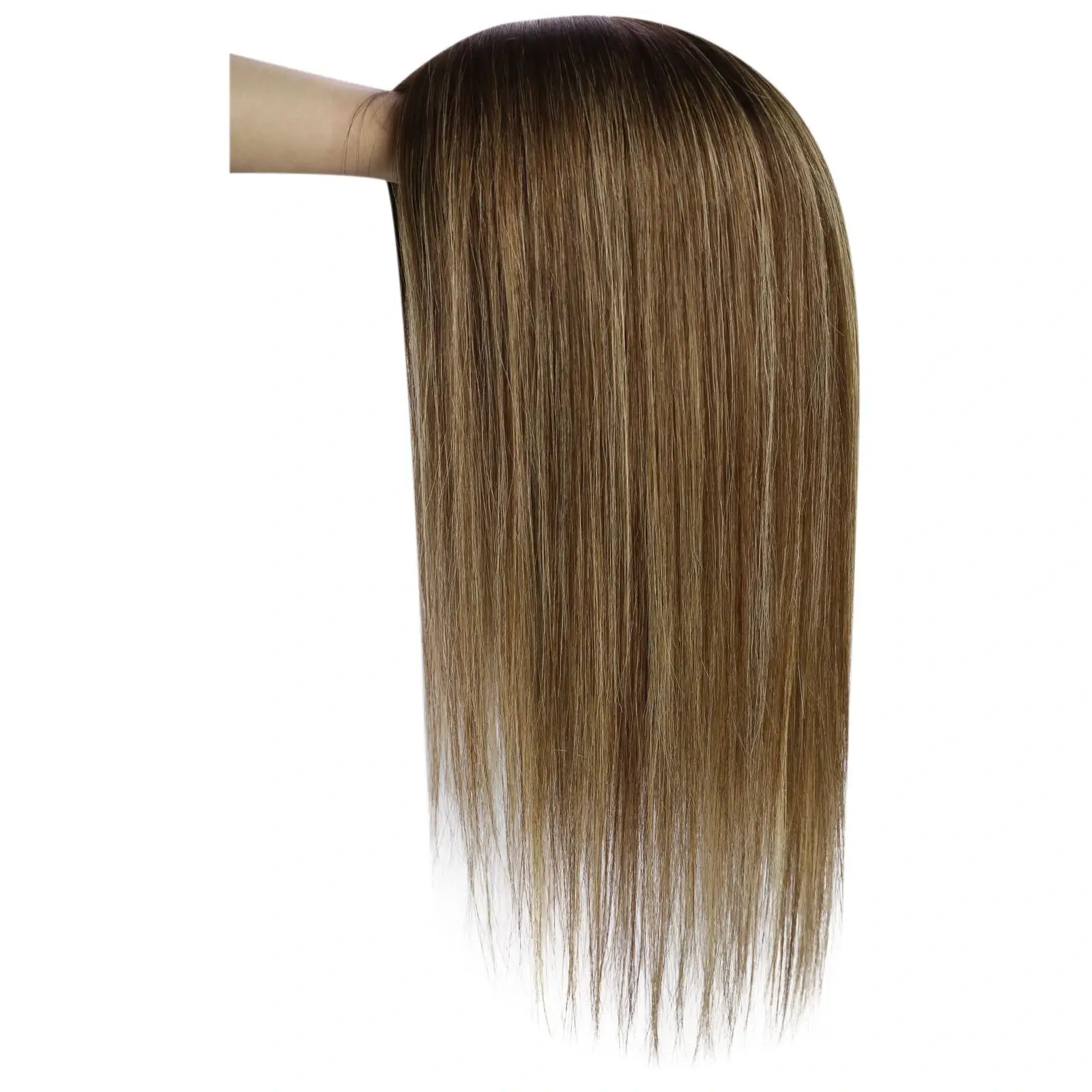 brown human virgin hair toppers for hair loss