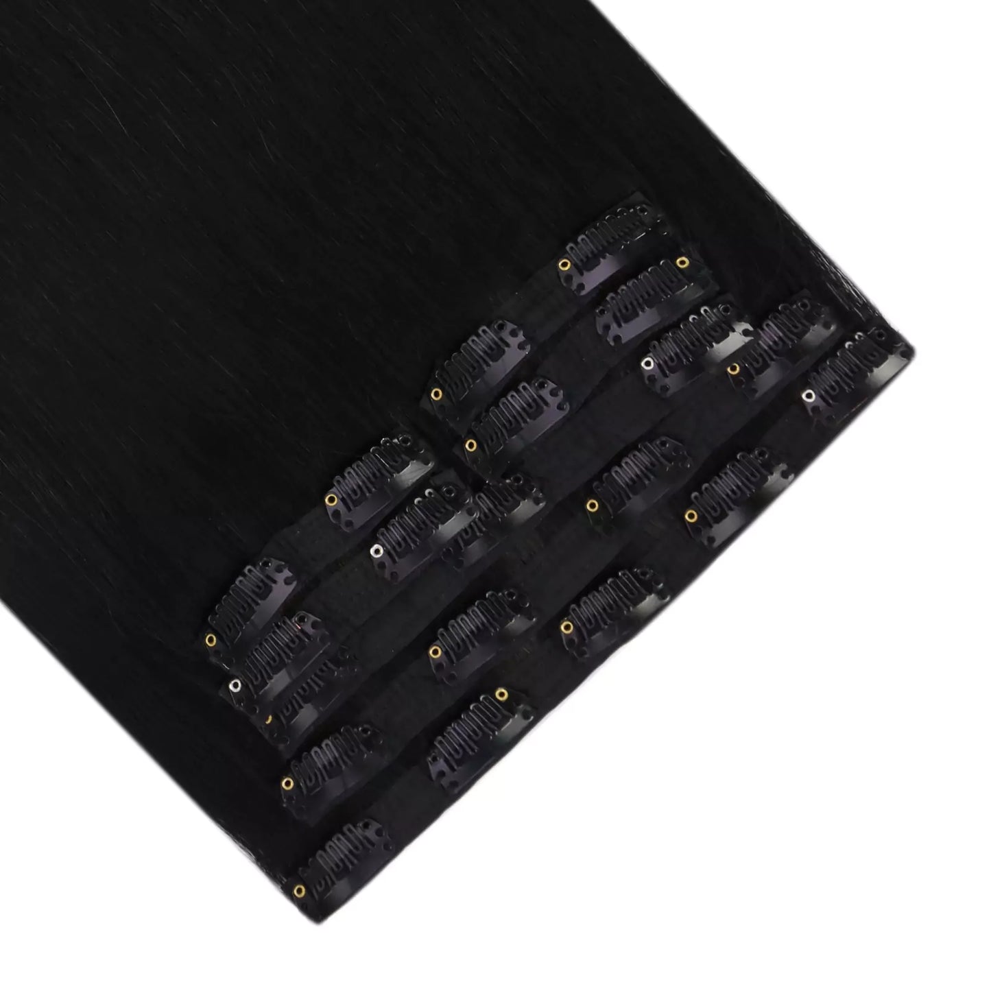 clip in hair black color virgin hair extensions wholesale