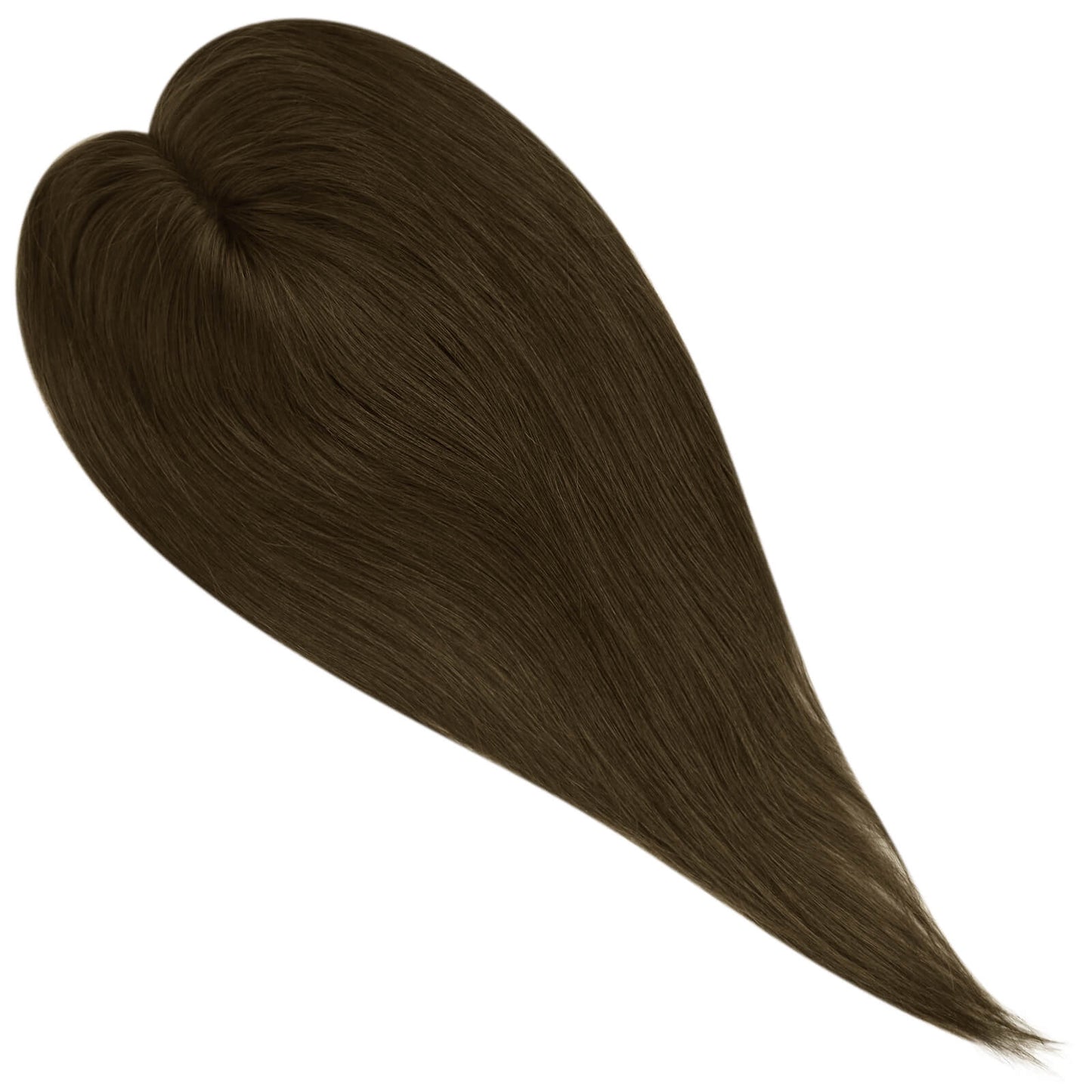 solid brown virgin hair topper wholesale hair toppers