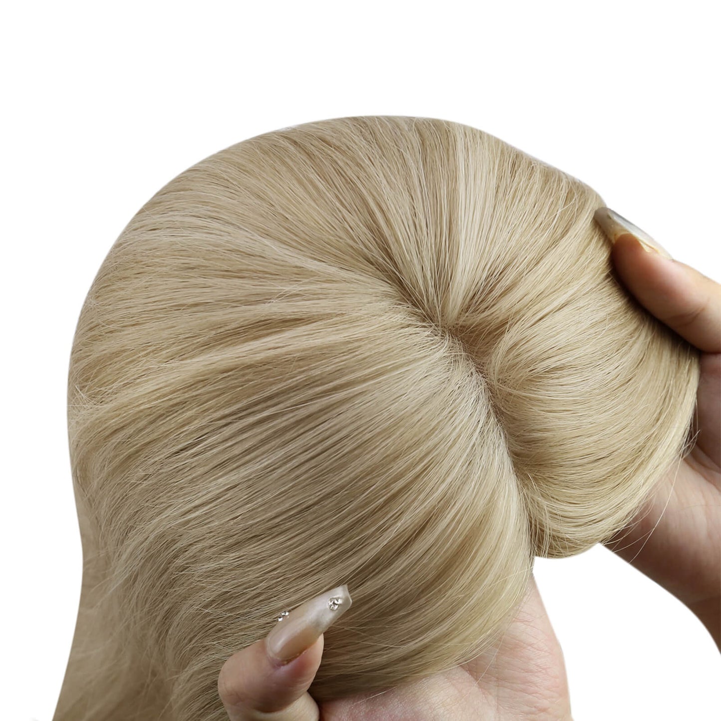 virgin human hair toppers for white women long straight hair hair topper