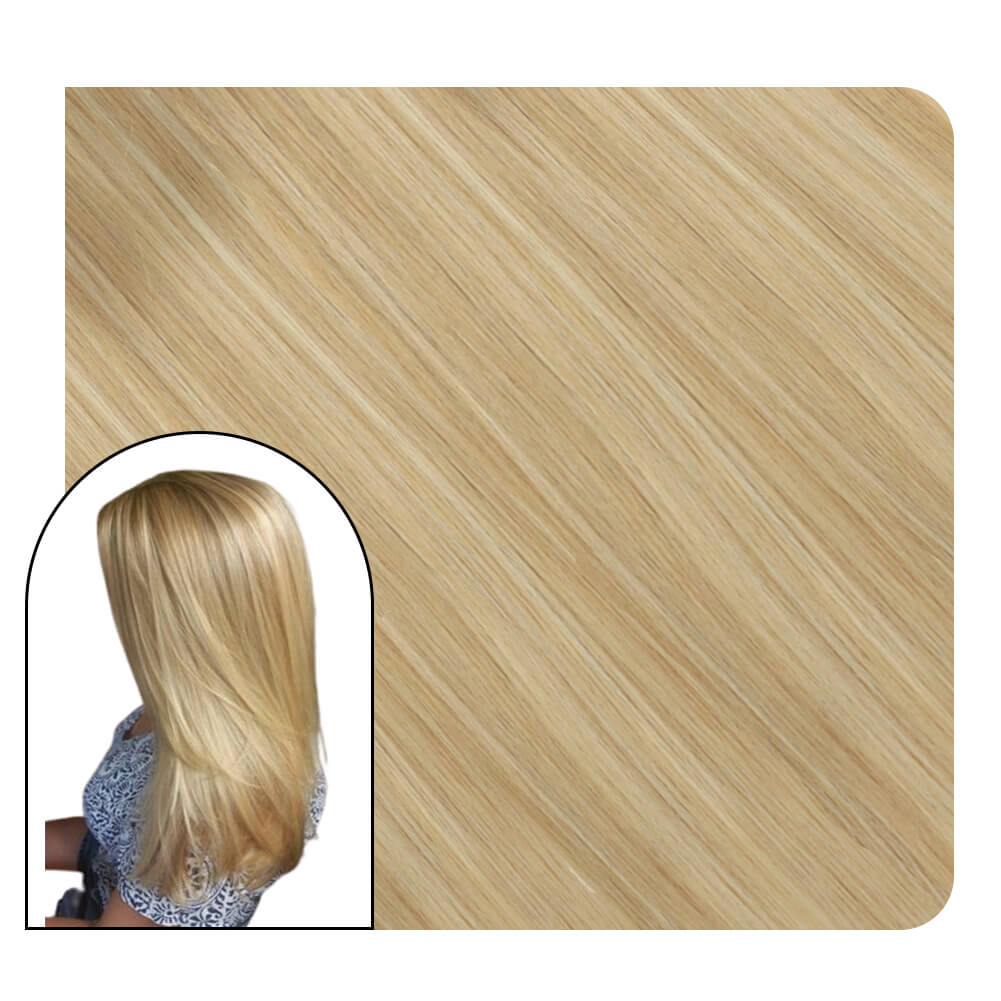 Micro Loop Bead Hair Extensions Highlight Two Blonde Color #16/22