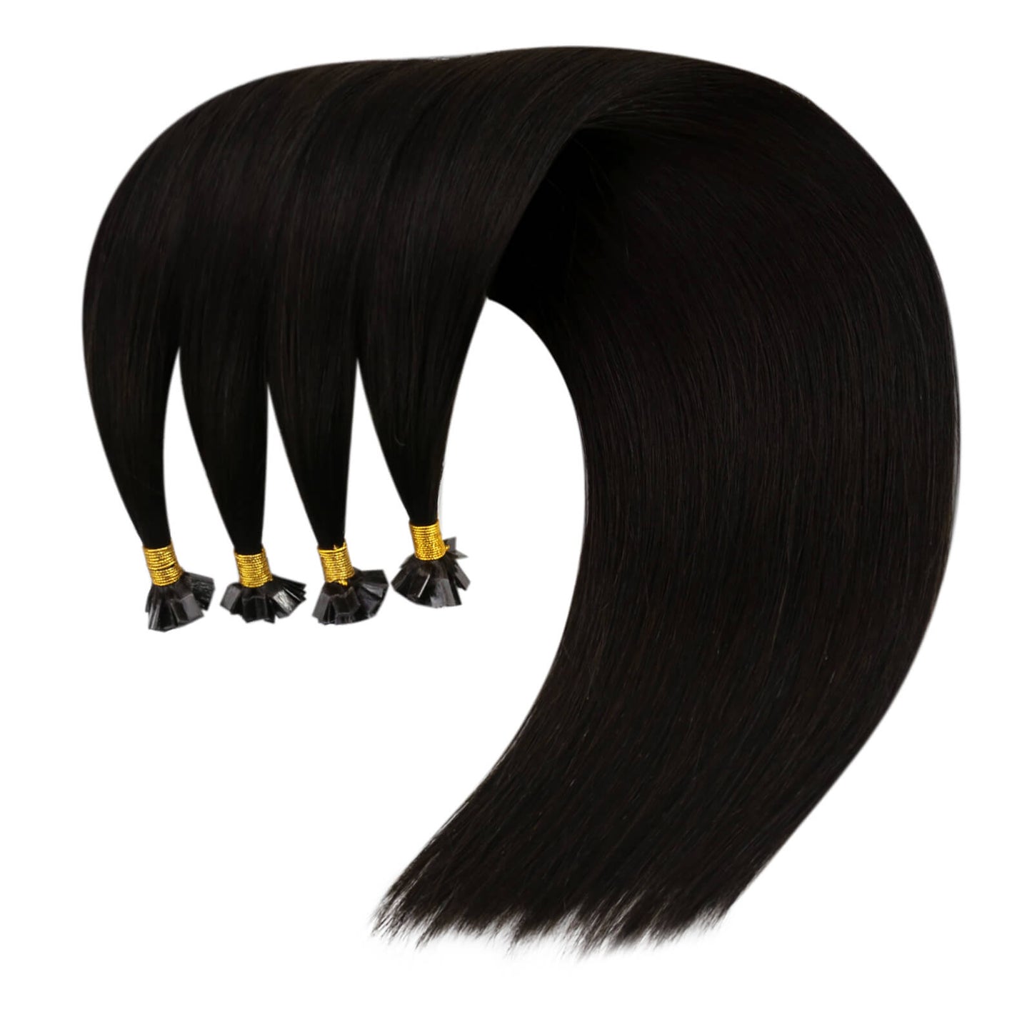 pre blonded virgin k tip hair extensions