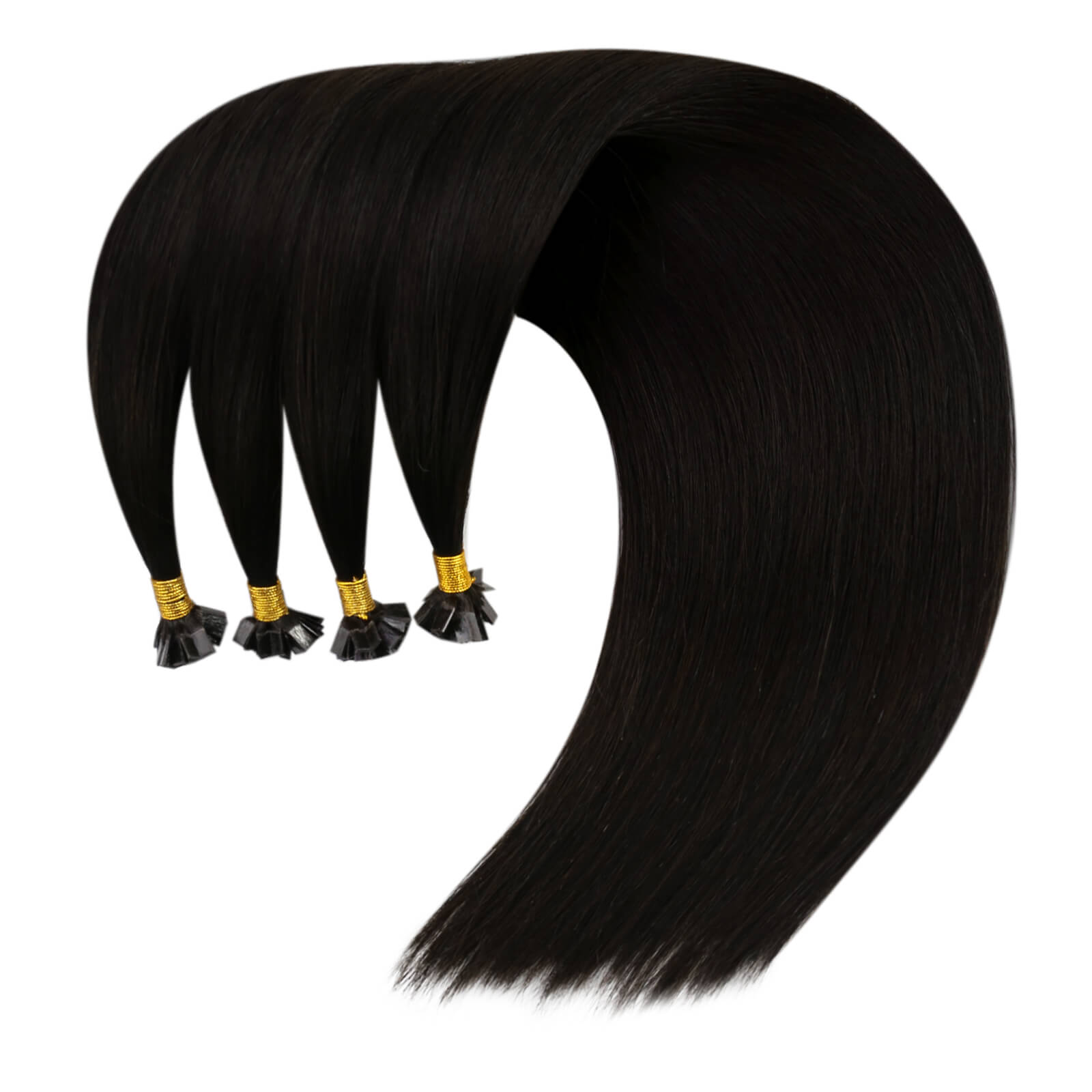 pre blonded virgin k tip hair extensions