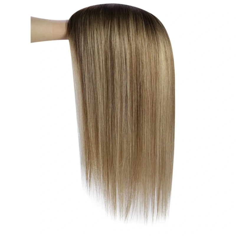 realhumanhairtopperlargebasebalayagecolorforthinninghair