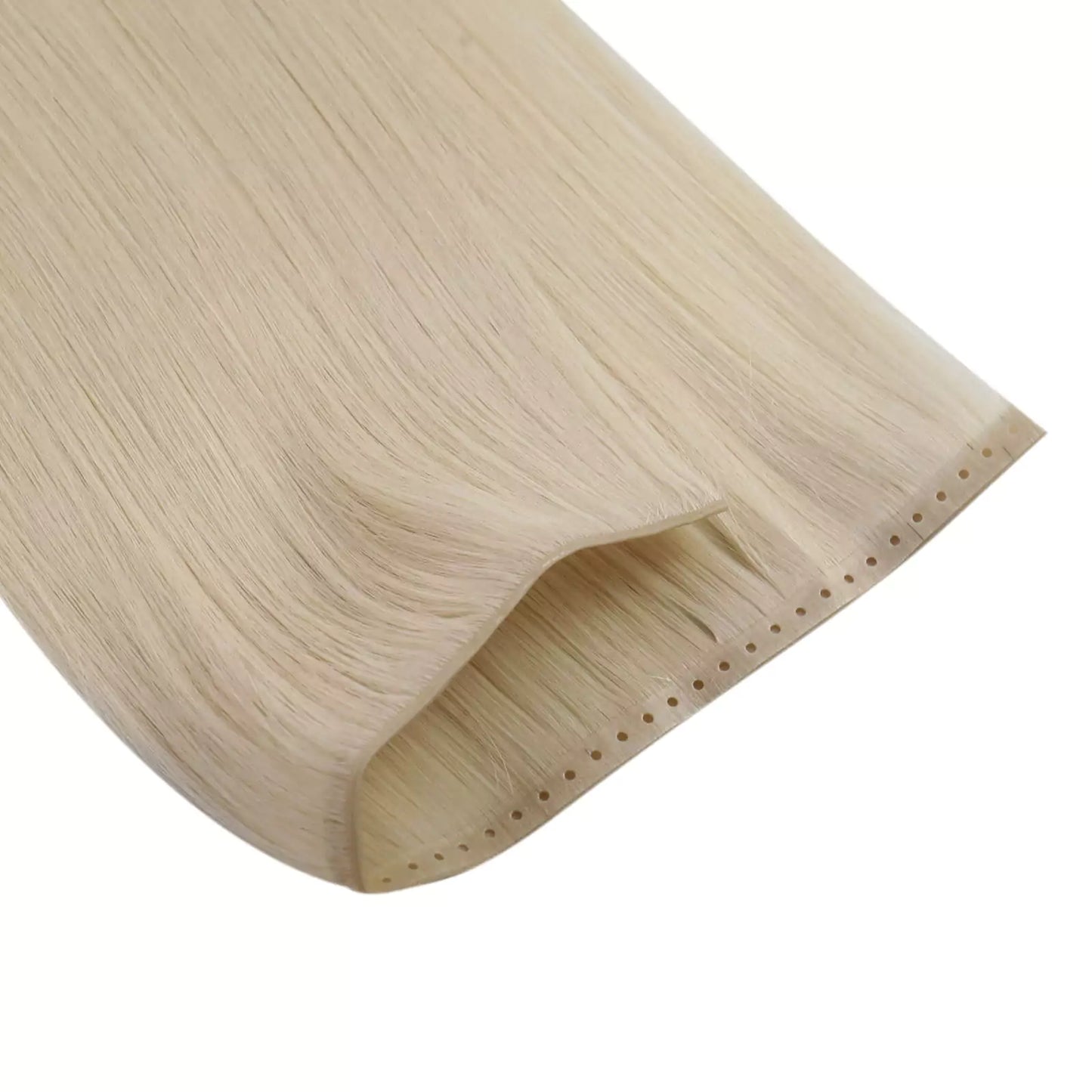 invisible sew in weft hair extensions blonde hair for salon