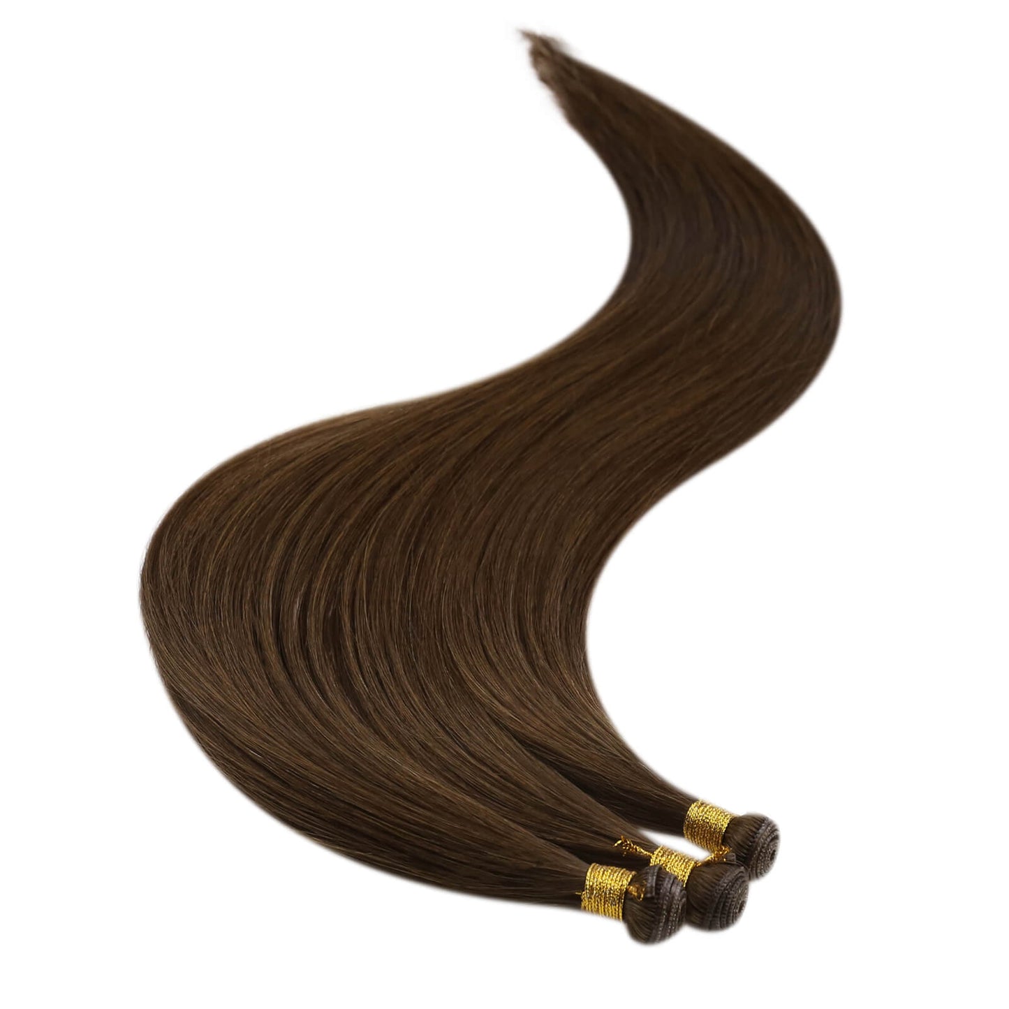 brown human hair weave virgin genius weft