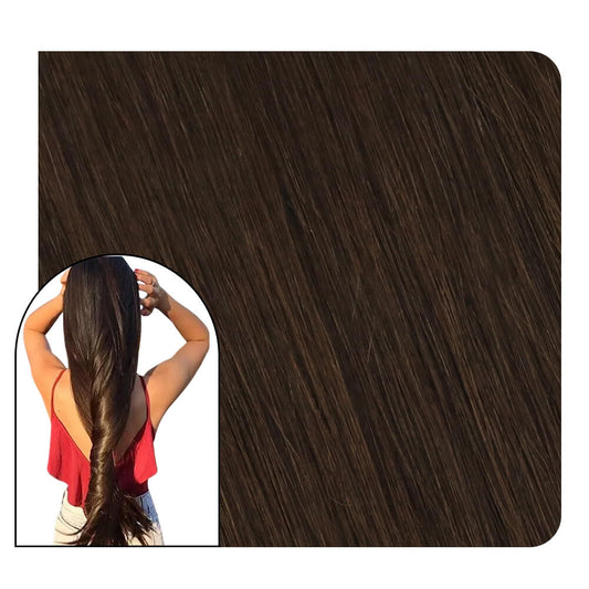 Human Hair Extensions Tape in Hair
