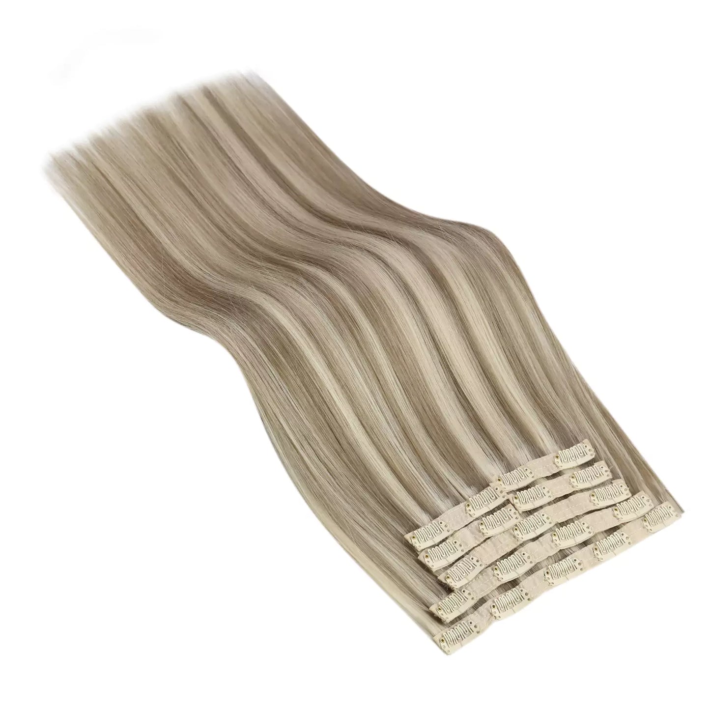 Clip in Hair Extensions Human Hair Highlight Color