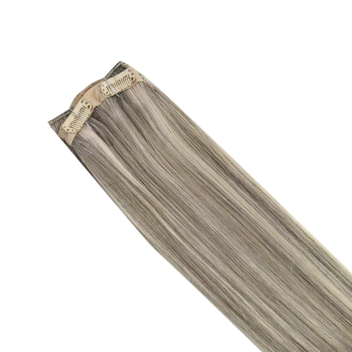 Full Cuticle Clip in Extensions 100% Human Hair Balayage Color