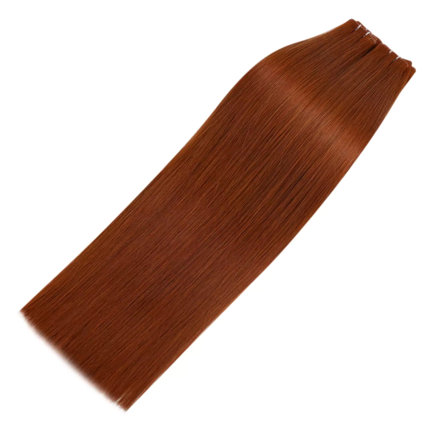 virgin+ hybrid weft copper color genius weft hair extensions