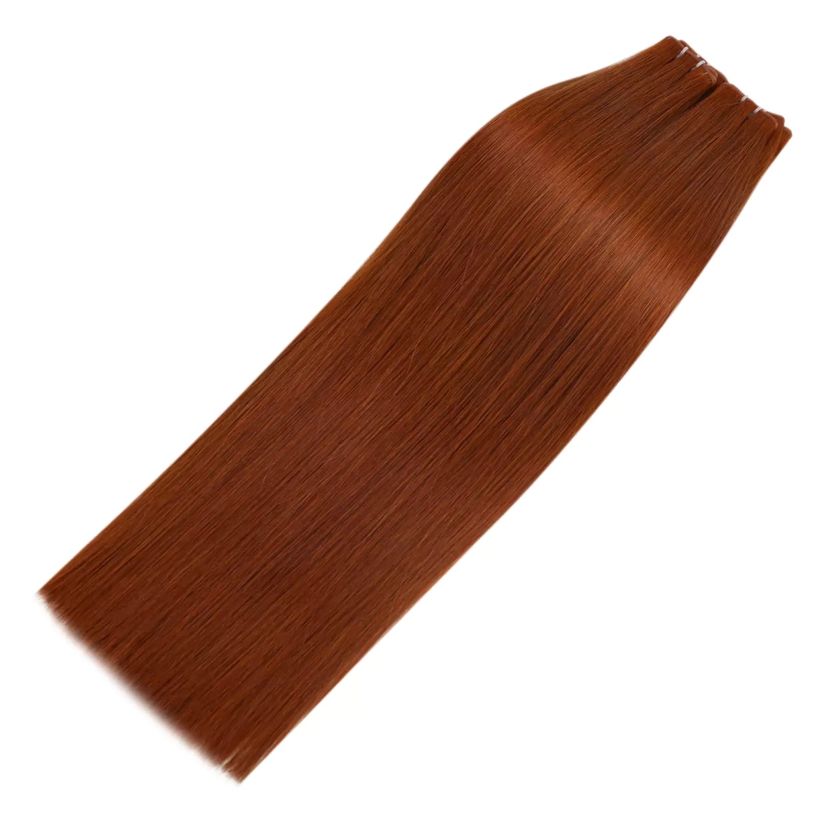 virgin+ hybrid weft copper color genius weft hair extensions