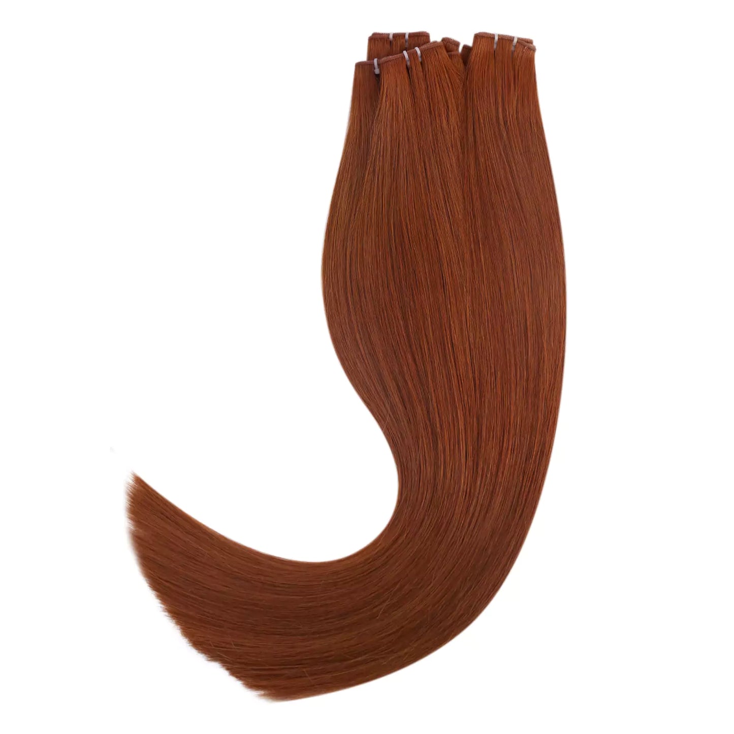 virgin+ hybrid weft copper color genius weft hair extensions