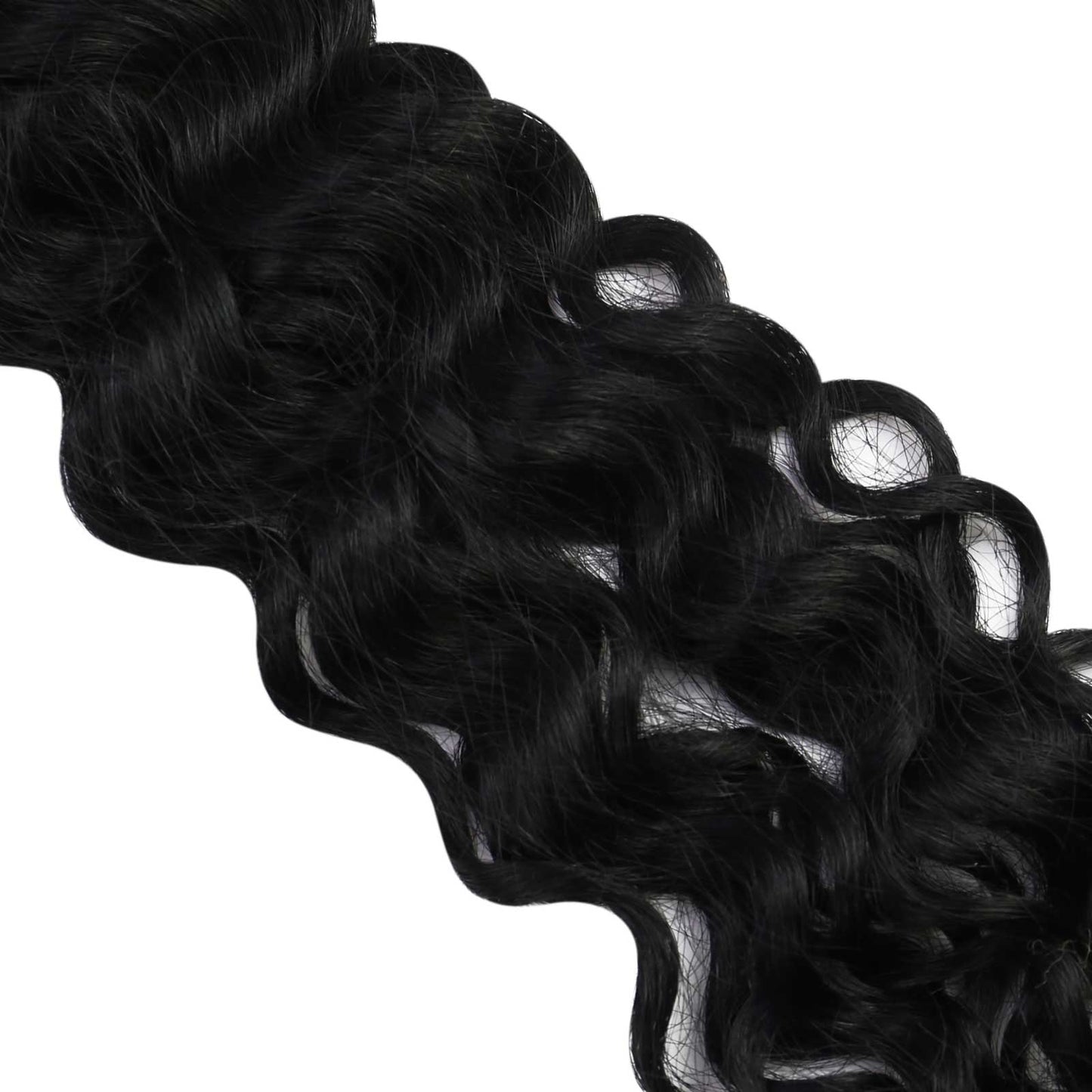 natural wave injection tape in hair jet black color