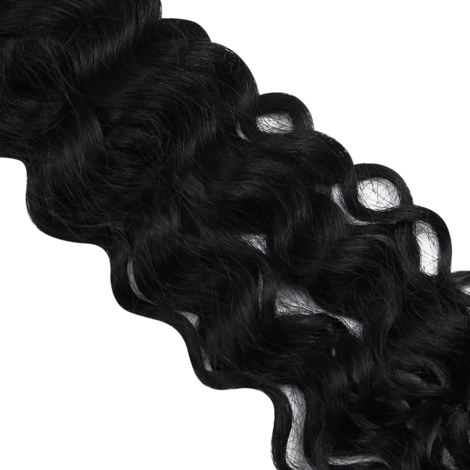 natural wave injection tape in hair jet black color