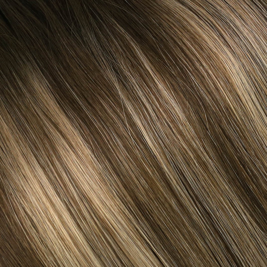 virgin i tip pre bonded extensions customize balayage color