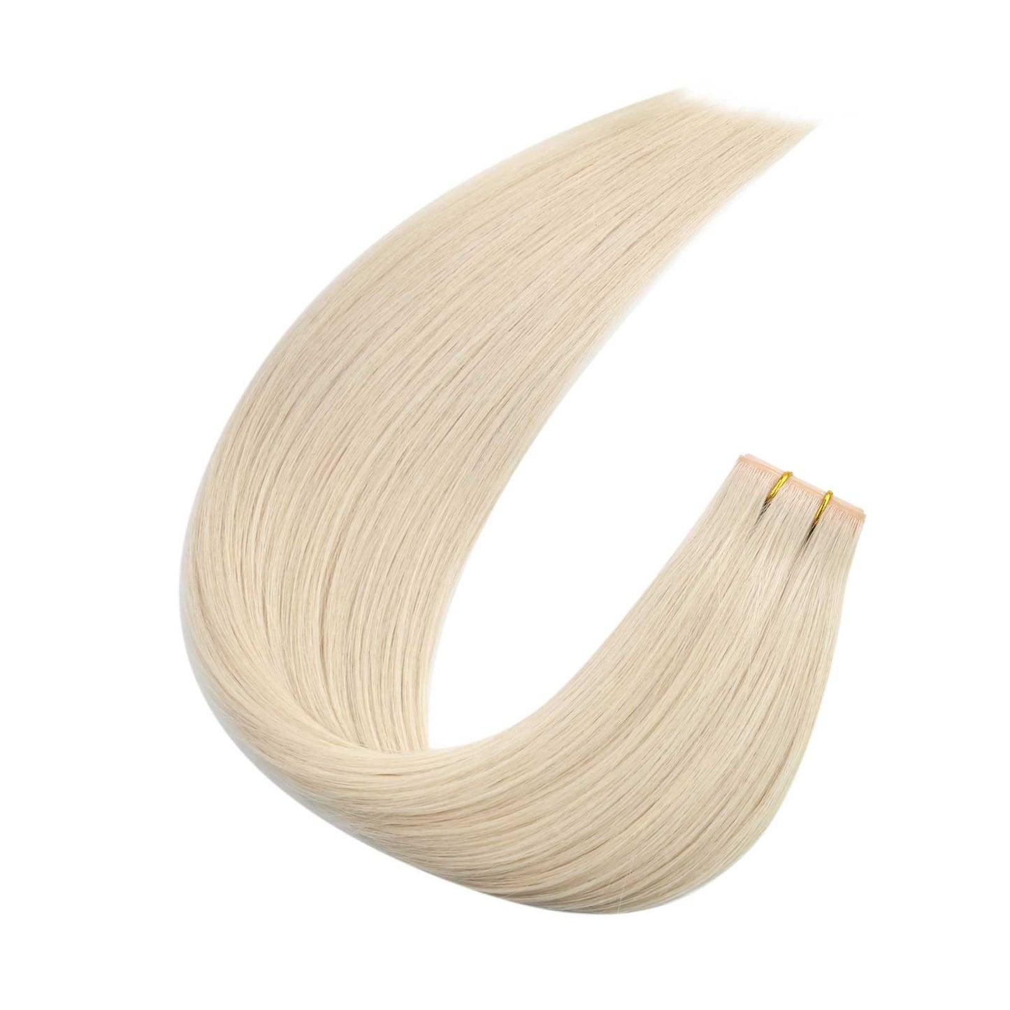 hole flat weft virgin hair extensions