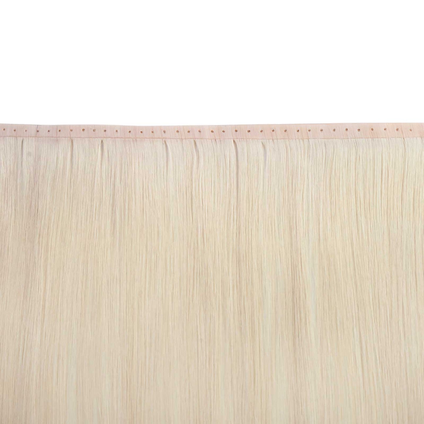 invisible hole flat weft virgin hair extensions