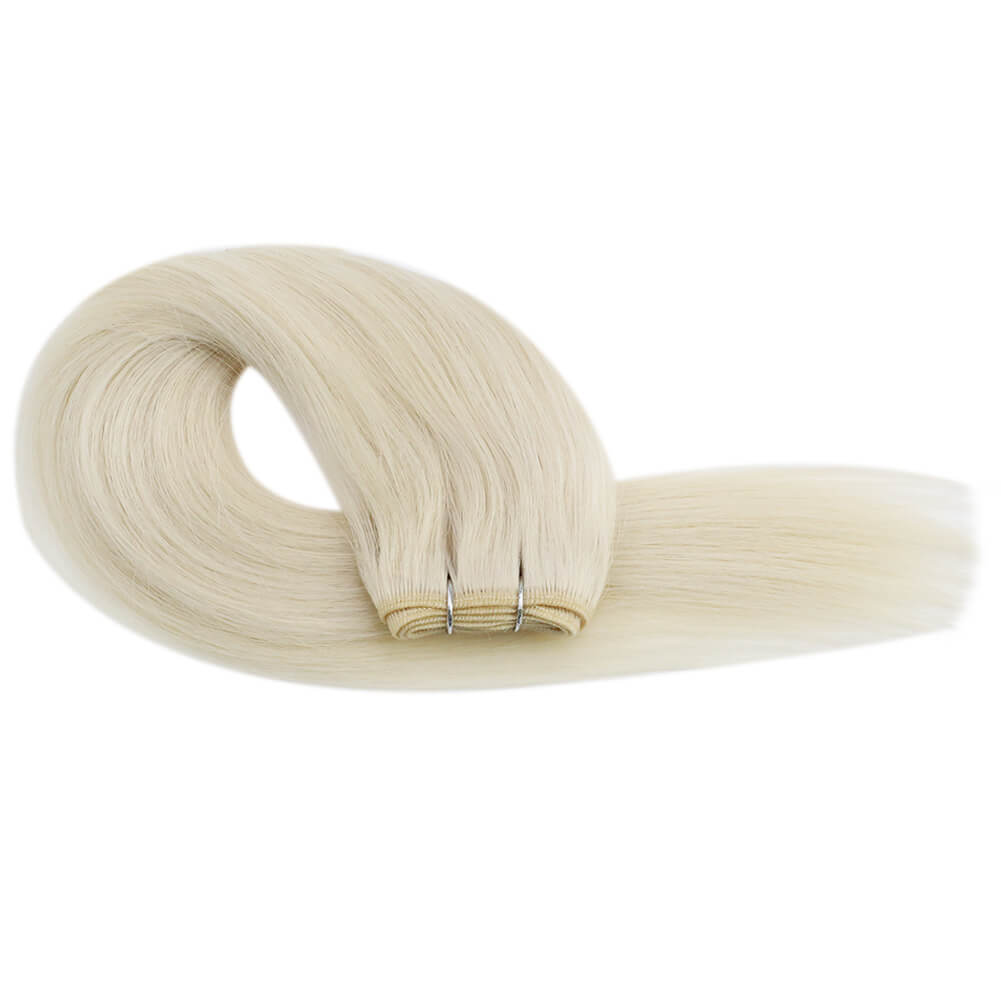 double weft sew in extensions human hair