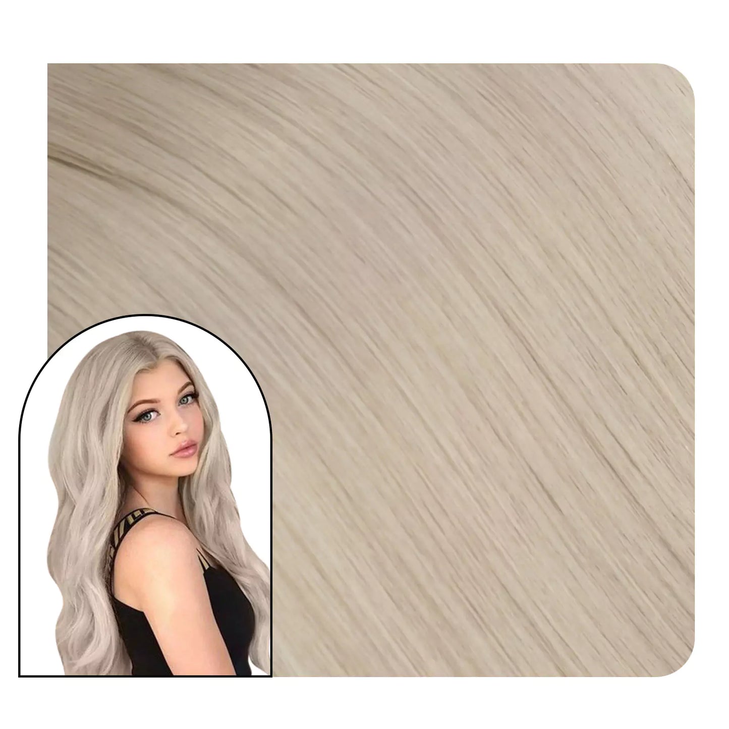 100% Human Hair K-tip Hair Extensions Pure Blonde Color