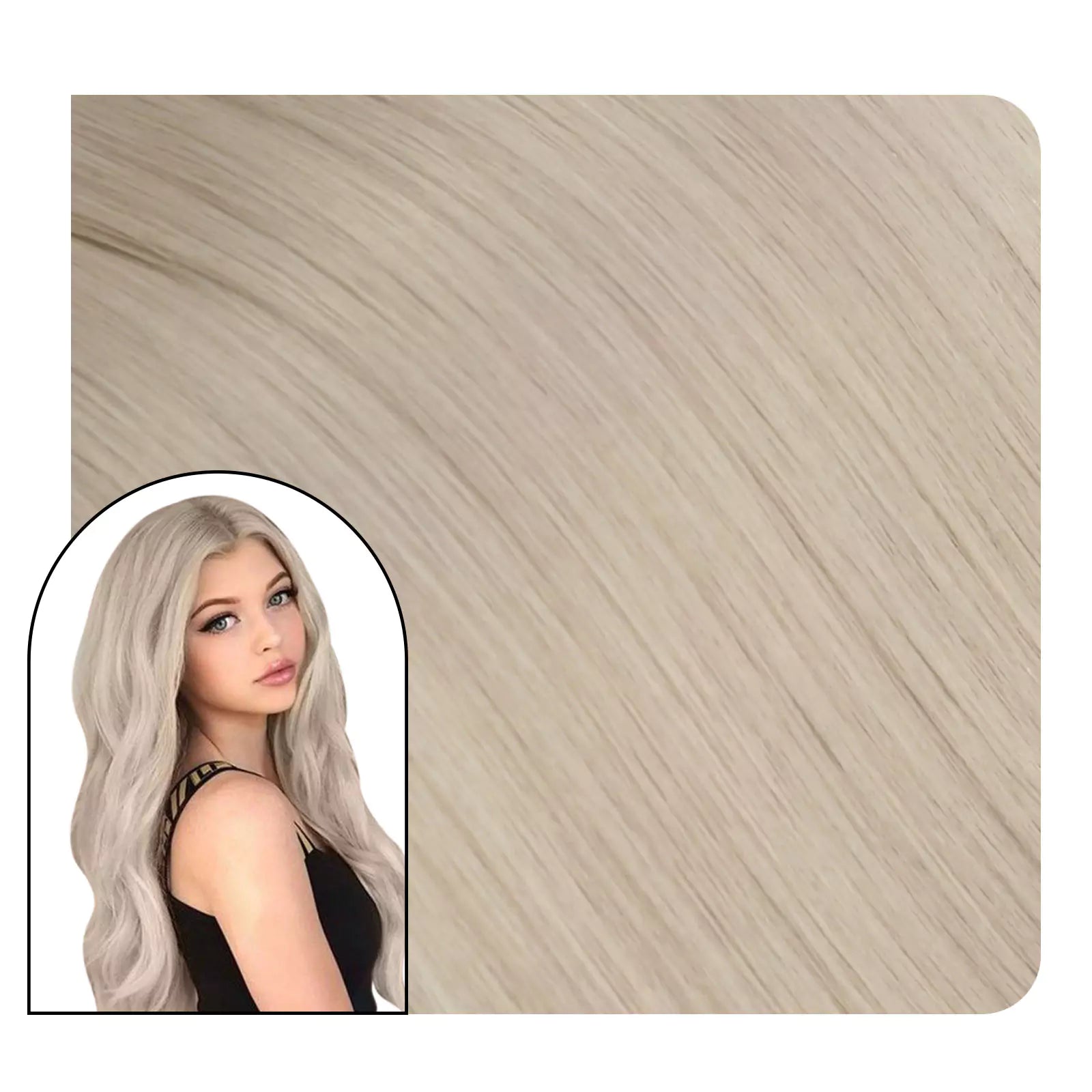 100% Human Hair K-tip Hair Extensions Pure Blonde Color