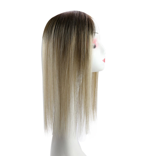 hair toppers hair piece blonde ombre brown